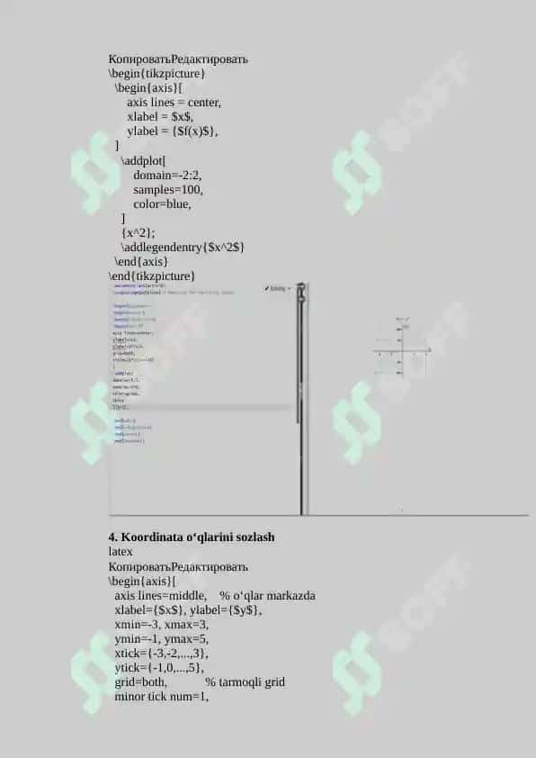 LaTeX’da grafiklar bilan ishlash 2