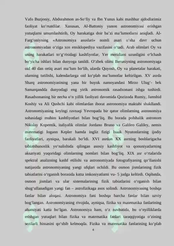 Umumta‘lim maktablarida astronomiya fanini O’qitish metodikasi 4