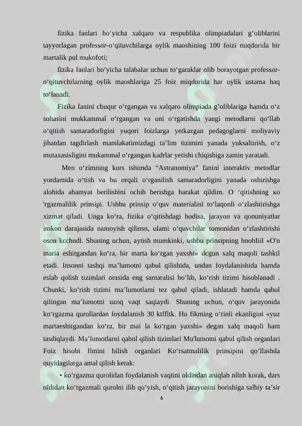 Umumta‘lim maktablarida astronomiya fanini O’qitish metodikasi 6