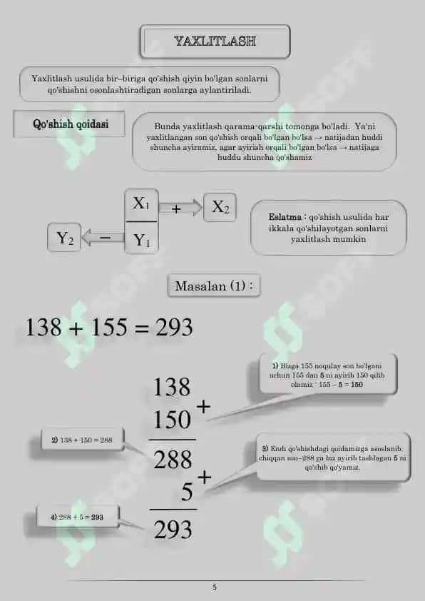 Kimyo uchun matematika 5