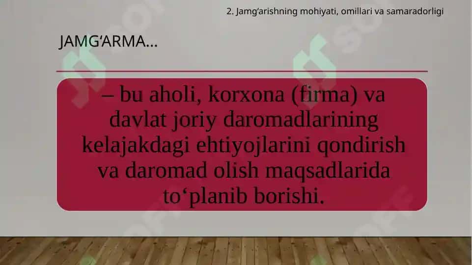 Investitsiyalar va Iste’mol 7