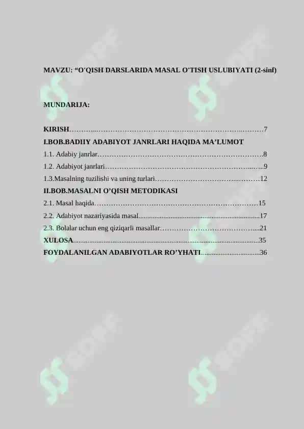 O'QISH DARSLARIDA MASAL O'TISH USLUBIYATI (2-sinf).doc 2