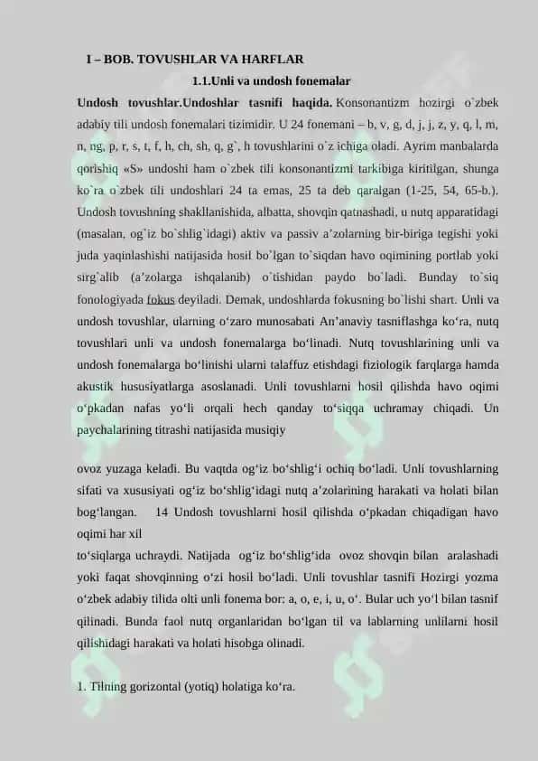 UNLI VA UNDOSH TOVUSHLARNI O’RGANISHDA LEKSIK MASHQLARNI TASHKIL ETISH.doc 5