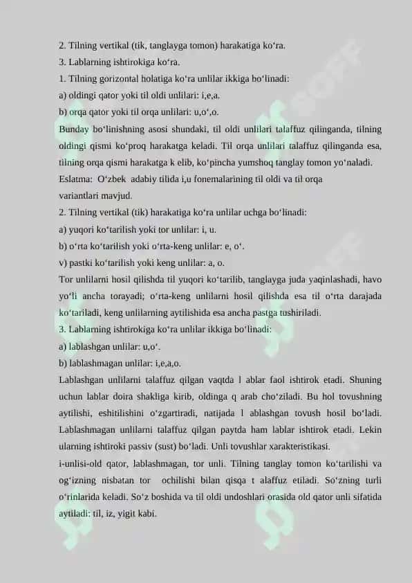 UNLI VA UNDOSH TOVUSHLARNI O’RGANISHDA LEKSIK MASHQLARNI TASHKIL ETISH.doc 6