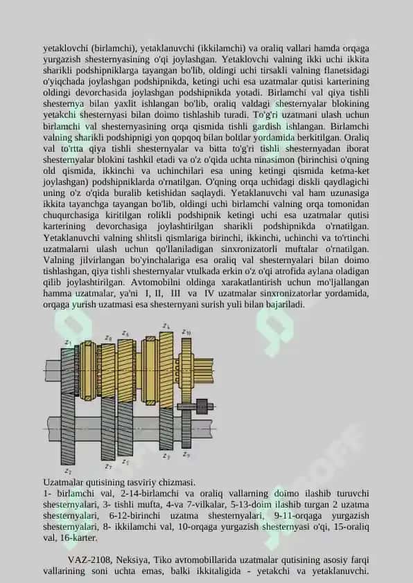 Ilashish muftasi tuzilishi va ularga texnik xizmat ko'rsatish 2