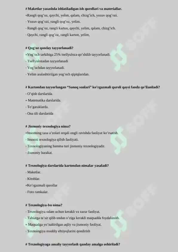 "TEXNOLOGIYA VA UNI O’QITISH METODIKASI" 4