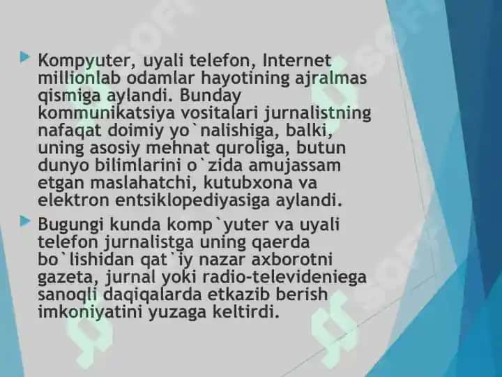 O’zbekistonda ommaviy axborot vositalarining faoliyati 5