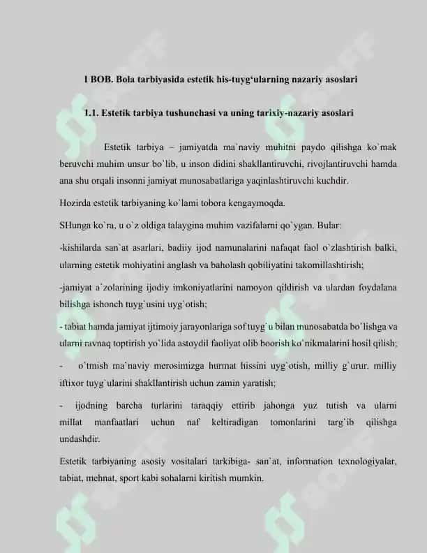 Bola tarbiyasida estetik his-tuyg‘u tarbiyasining o‘rni 4