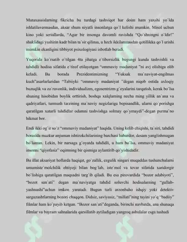 Bola tarbiyasida estetik his-tuyg‘u tarbiyasining o‘rni 8