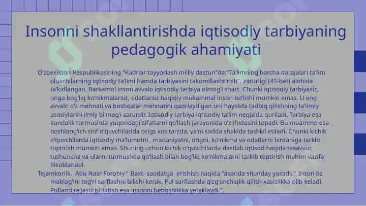 Iqtisodiy ekologik tarbiya 4