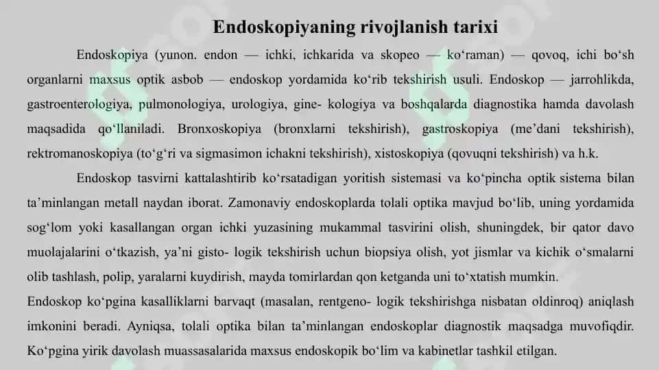 TOLALI OPTIK APPARATURALARNING TUZILISHI, ISH PRINSIPI, IMKONIYATLARI 2
