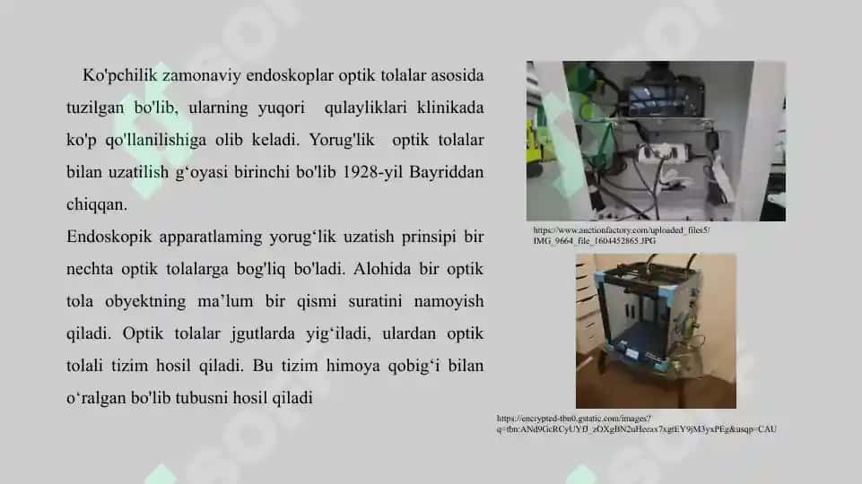 TOLALI OPTIK APPARATURALARNING TUZILISHI, ISH PRINSIPI, IMKONIYATLARI 7