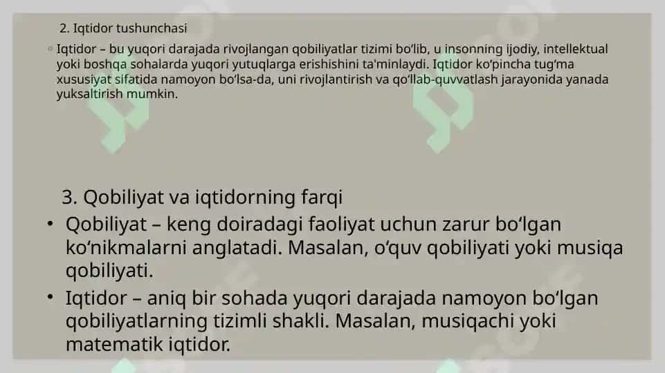 Qobiliyat va iqtidor 5