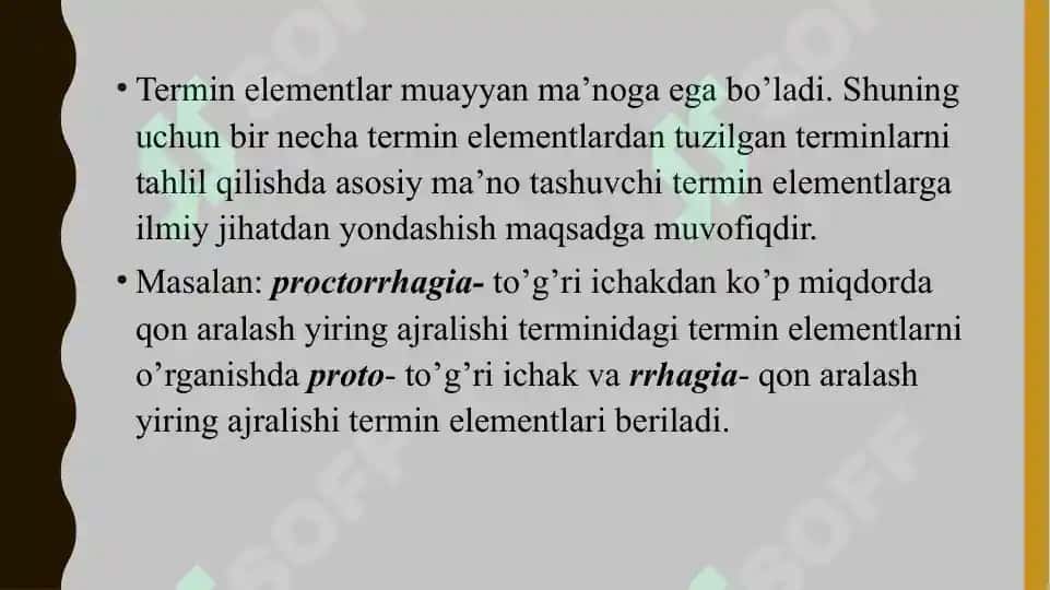Klinik terminologiyaga kirish. Klinik atamalar yasash usullari. Suffikatsiya 7
