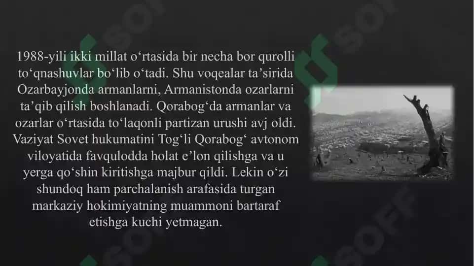 Tog’li Qorabog’: Ozarbayjon va Armaniston urushi 4