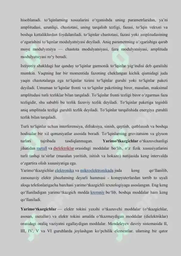 To'lqin o'tkazgichlar volnovodlar 3