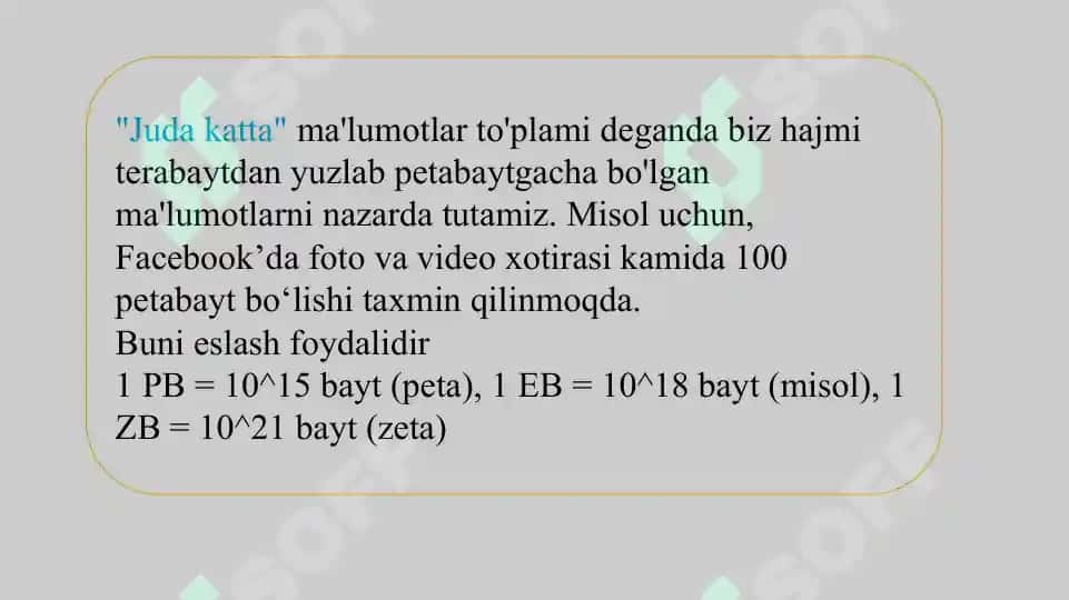 Katta Ma'lumotlarni Qayta Ishlar Texnologiyalari 5