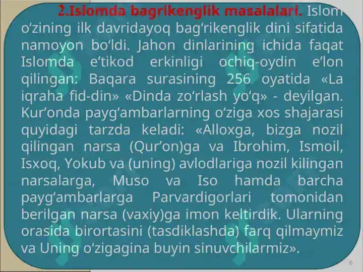 Hanafiya mazxabining o`rni 6