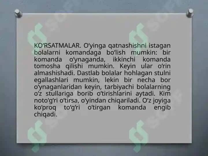 MAKTABGACHA TA'LIM TASHKILOTIDA YOZGI O'YINLAR 3