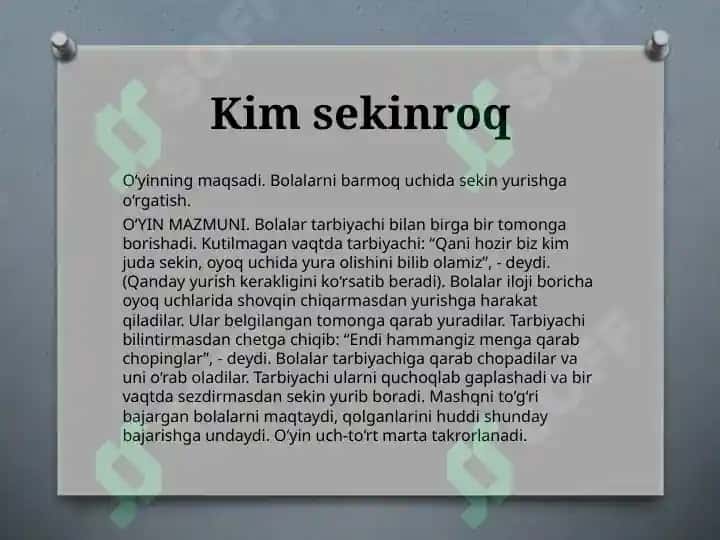 MAKTABGACHA TA'LIM TASHKILOTIDA YOZGI O'YINLAR 5