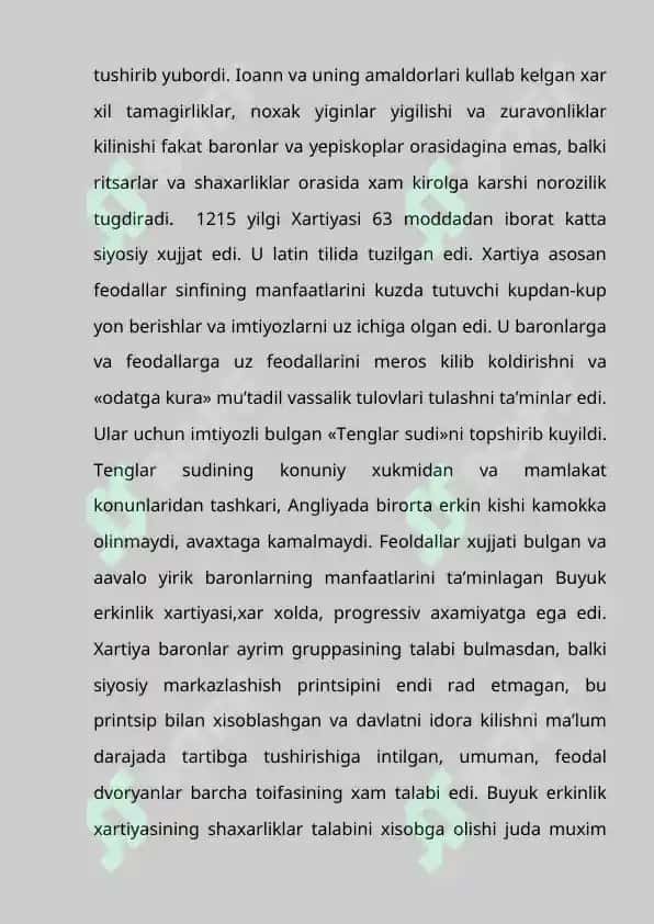 XI-XV asrlarda Angliya 6