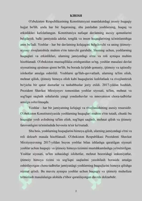 YANGI KONSTITUTSIYADA YOSHLAR VA IJTIMOIY HIMOYA MASALALARI 2