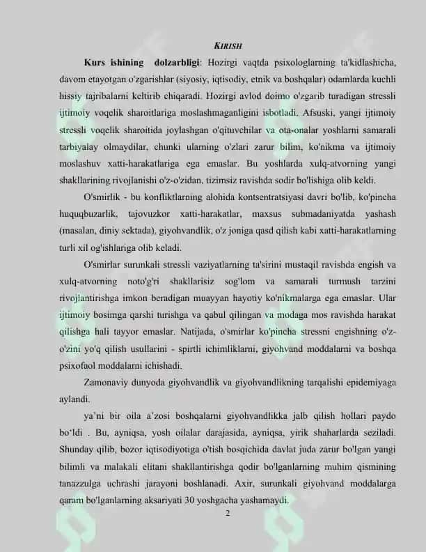 Giyohvandlik-deviant xulq sifatida 2