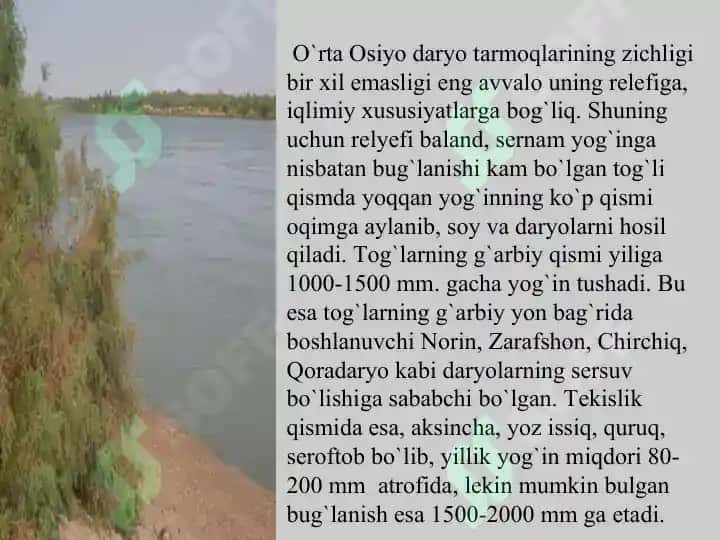 O`rta Osiyoning ichki suvlari 4