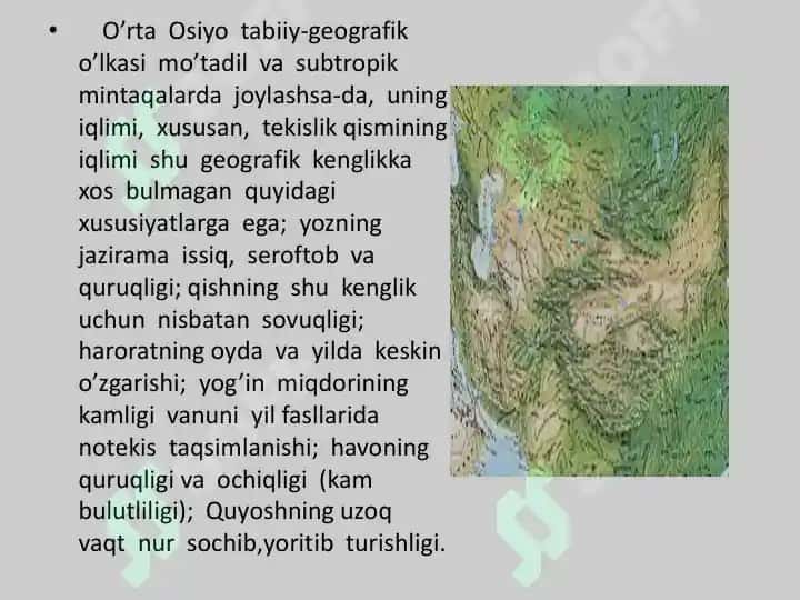 O'rta Osiyo Iqlimi 3