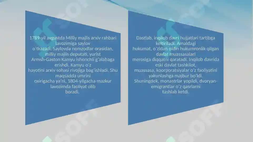 1790-yil Fransiya Milliy arxivining tashkil etilishi 8