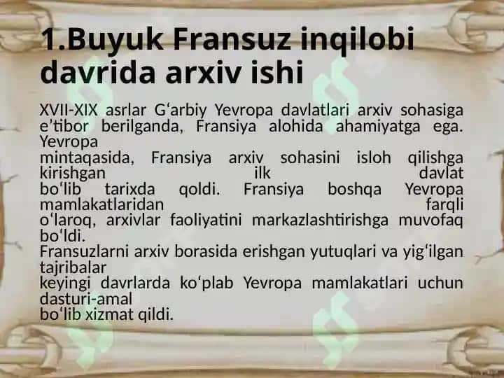 ANGLIYA VA FRANSIYA ARXIVLARI 7