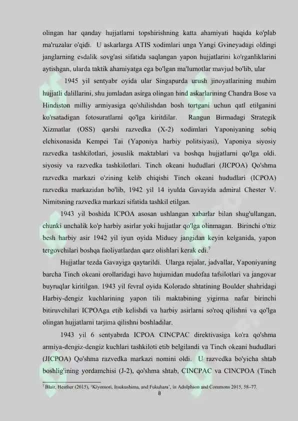 Yaponiyada arxiv ishi tarixi 8