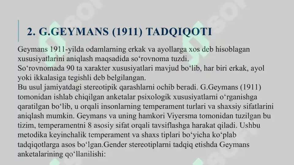G.Geymans anketalarida gender streotiplarni tadqiqi 4