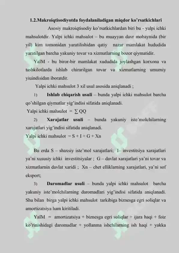 MAKROIQTISODIY KO`RSATKICHLAR 2