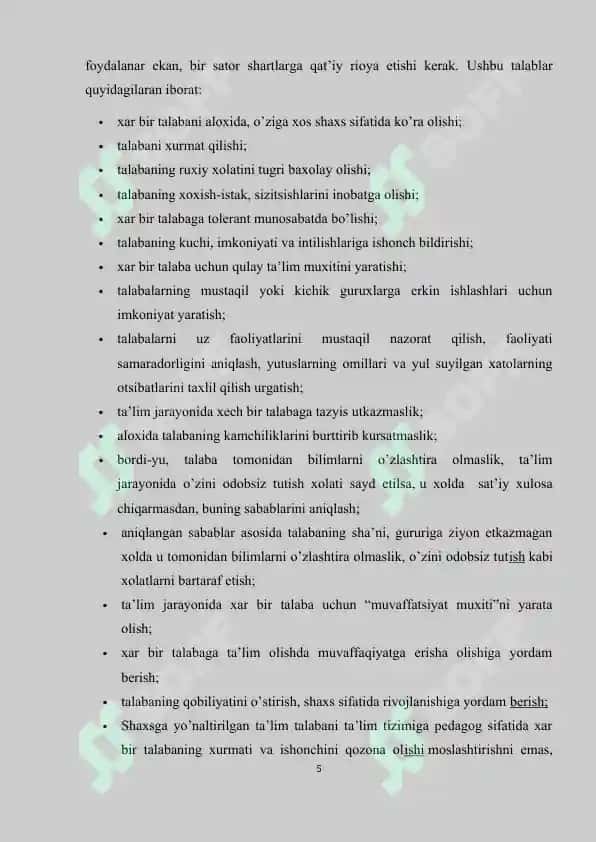 SHAXSGA YO’NALTIRILGAN TA'LIM-TARBIYA TEXNOLOGIYALARI 5