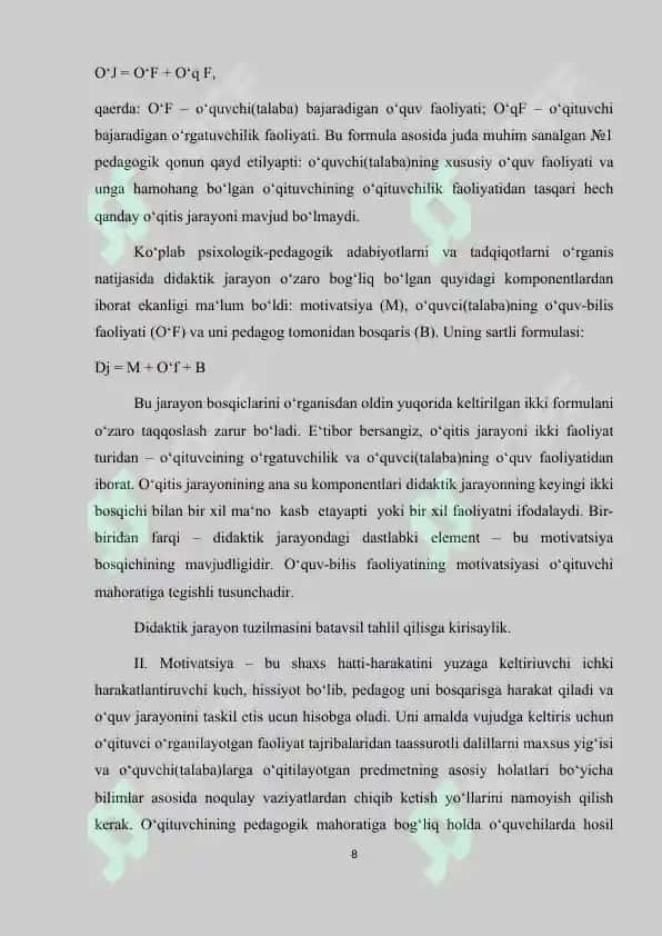 SHAXSGA YO’NALTIRILGAN TA'LIM-TARBIYA TEXNOLOGIYALARI 8