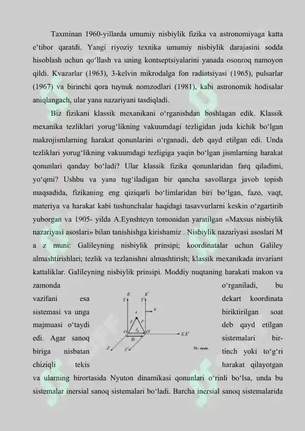 Nisbiylik nazariyasi elementlari 4