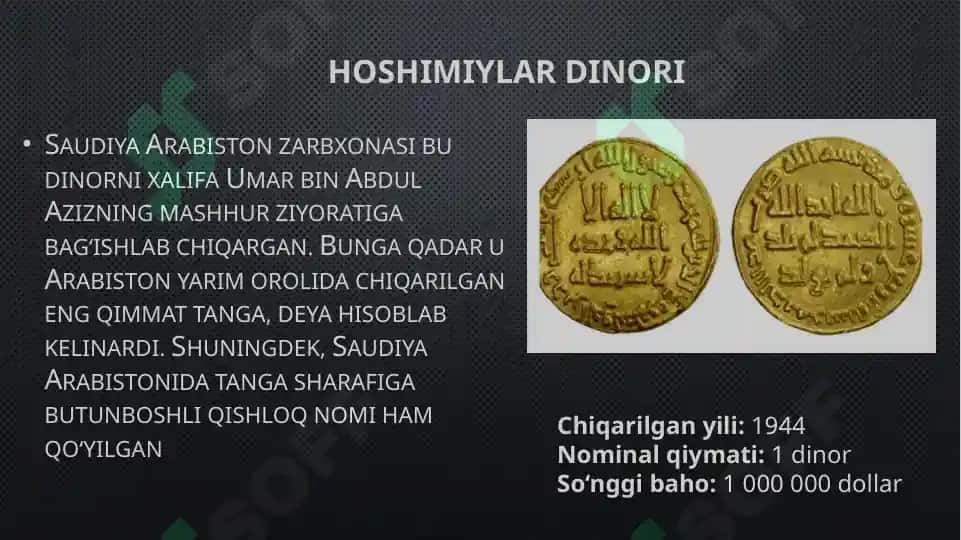 Oltin haqida qiziqarli malumotlar 4