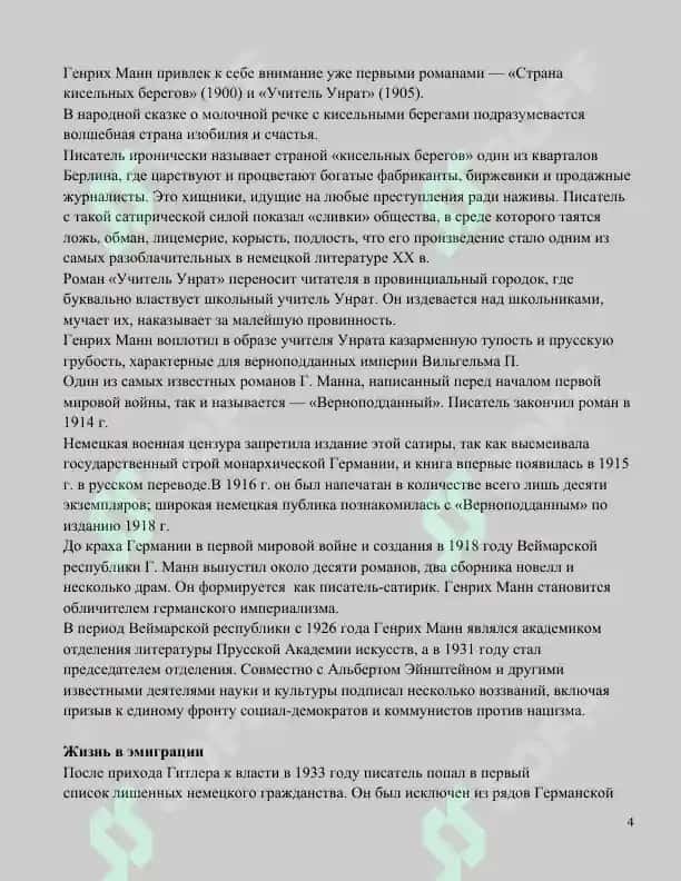 Г. Манн " Верноподданный" , Т. Манн " Будденброки" 4