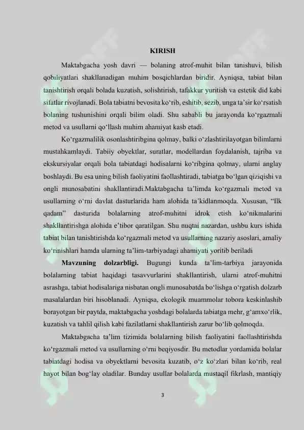 Tabiat bilan tanishtirishning ko‘rgazmali metod va usullari 3