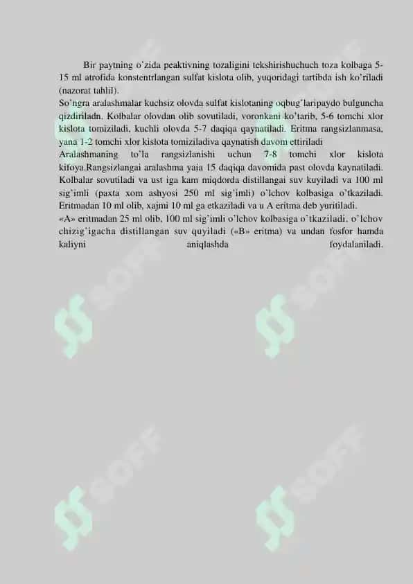 O'simliklardagi fosforli birikmalarni ajratish va aniqlash 3
