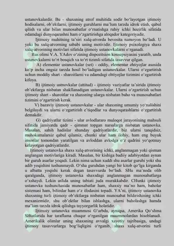 Ijtimoiy psixologiyada shaxs muammosi 2