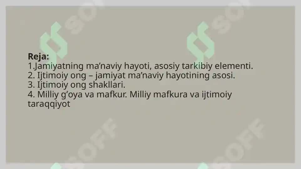 Jamiyat ma’naviy hayoti 2