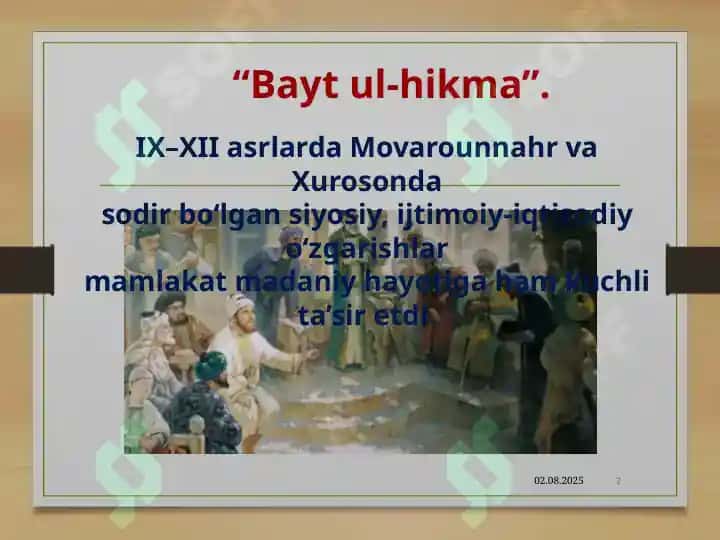IX-XII aslarda Xorazm va Movaronnahrda madaniy hayot 2