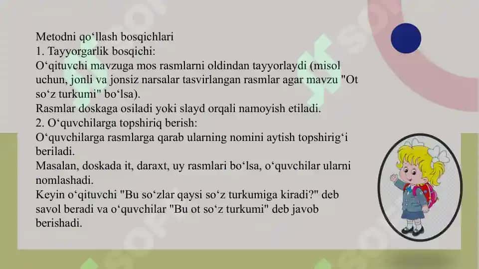Ot so‘z turkumi darsi 5