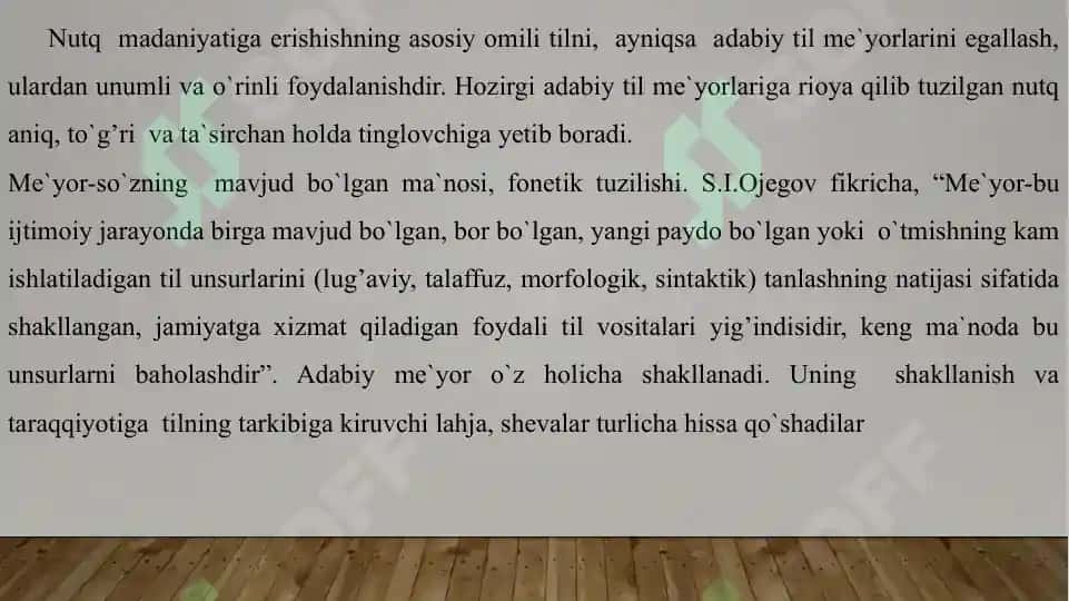 O`zbek adabiy tilining me`yorlari 3