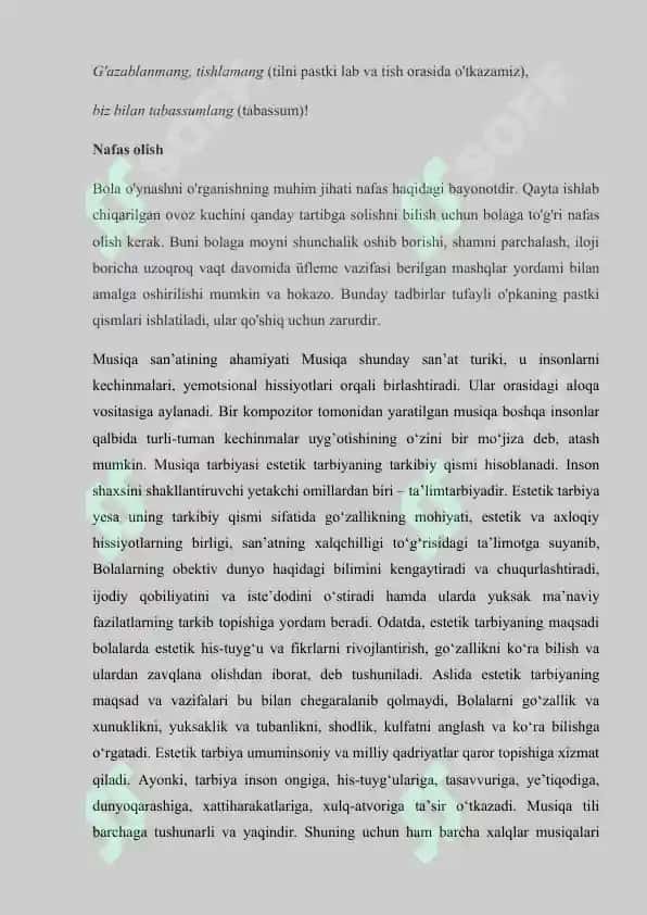 Maktabgacha yoshdagi bolalarda qo`shiqchiligi ko`nikmalarini tarbiyalash 6