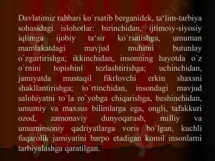 Oila mahalla va ta'lim muassasalarida tarbiya o'rni 4
