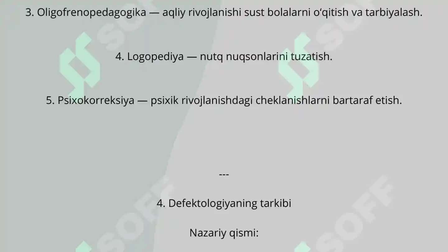 Defoktologiya va korreksion pedagogika 5
