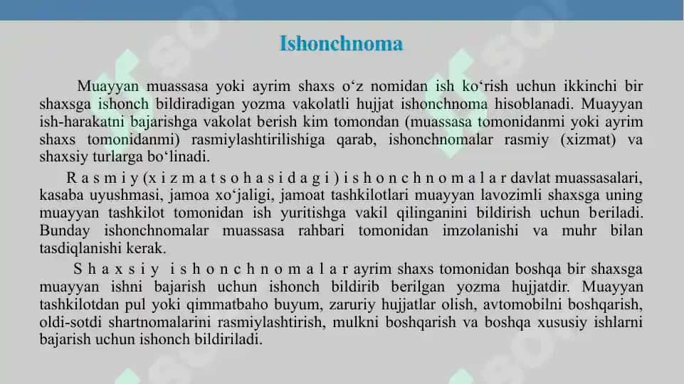 Ma'lumot-axborot hujjatlari ariza, tushuntirish hati, bildirishnoma, tilxat Tavsifnoma 6